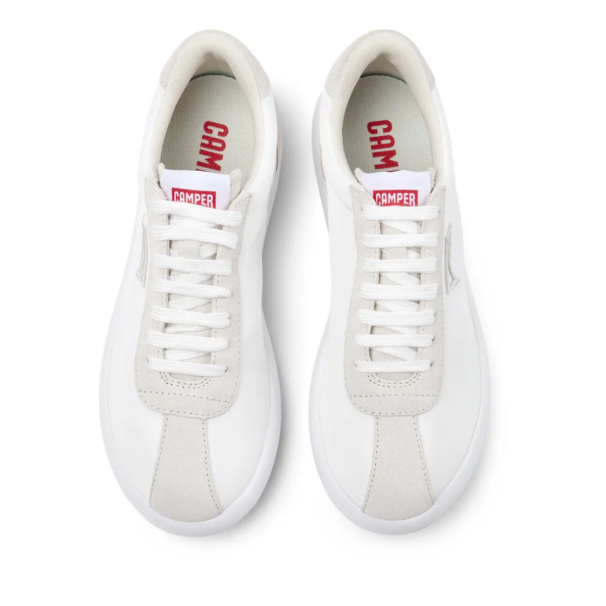 Klassischer weißer Leder-Low-Top-Sneaker