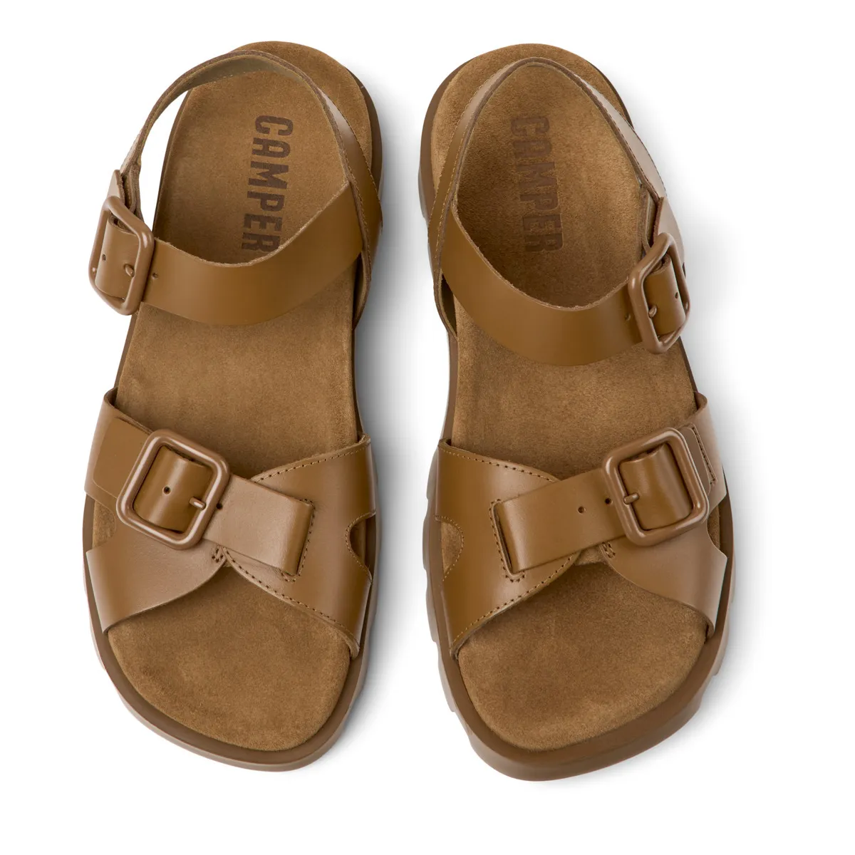 Brutus Sandalen mit Schnalle und Plateausohle