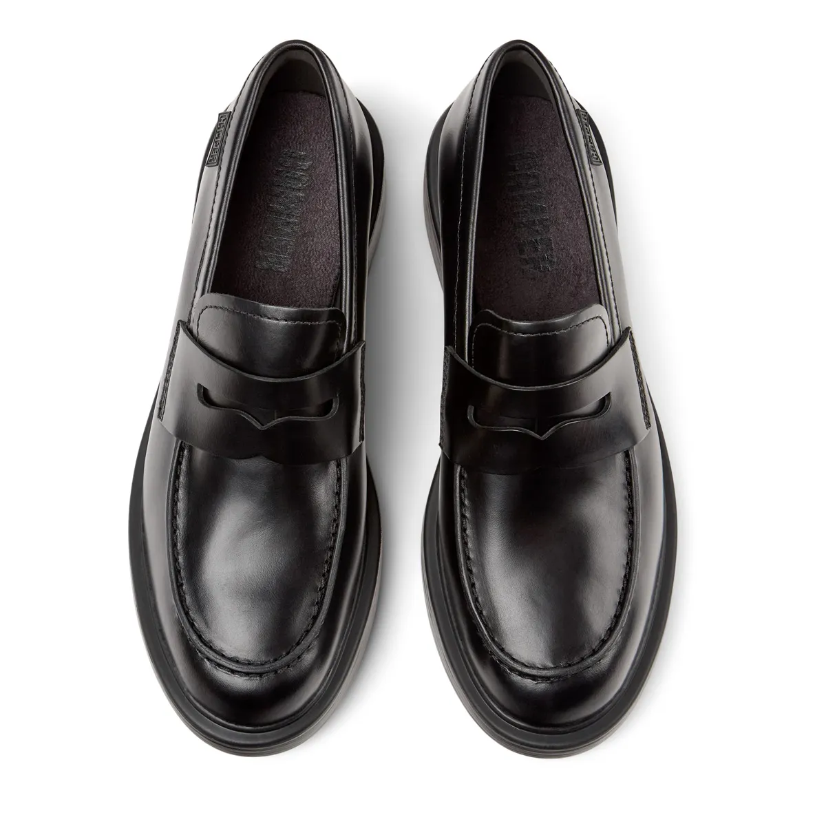 Klassischer schwarzer Penny Loafer aus Leder