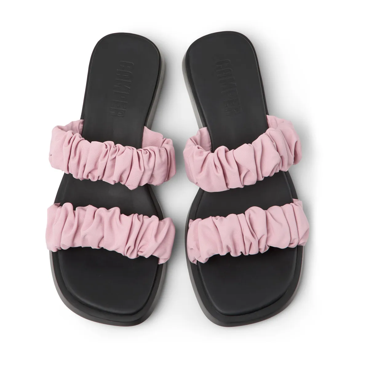 Riemchensandalen mit gerafftem Riemen und Blockabsatz