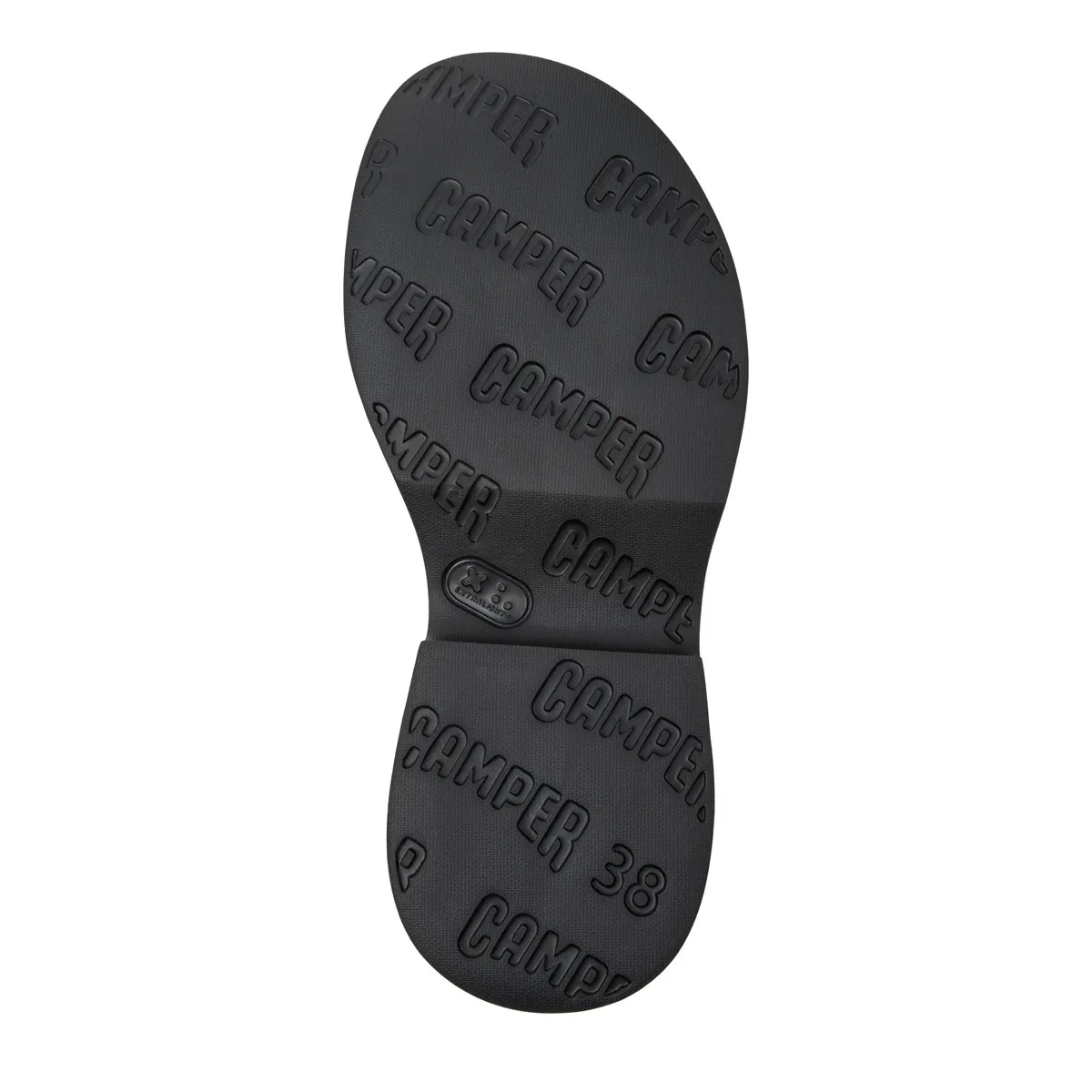 Schwarze Leder-Plateau-Sandalen