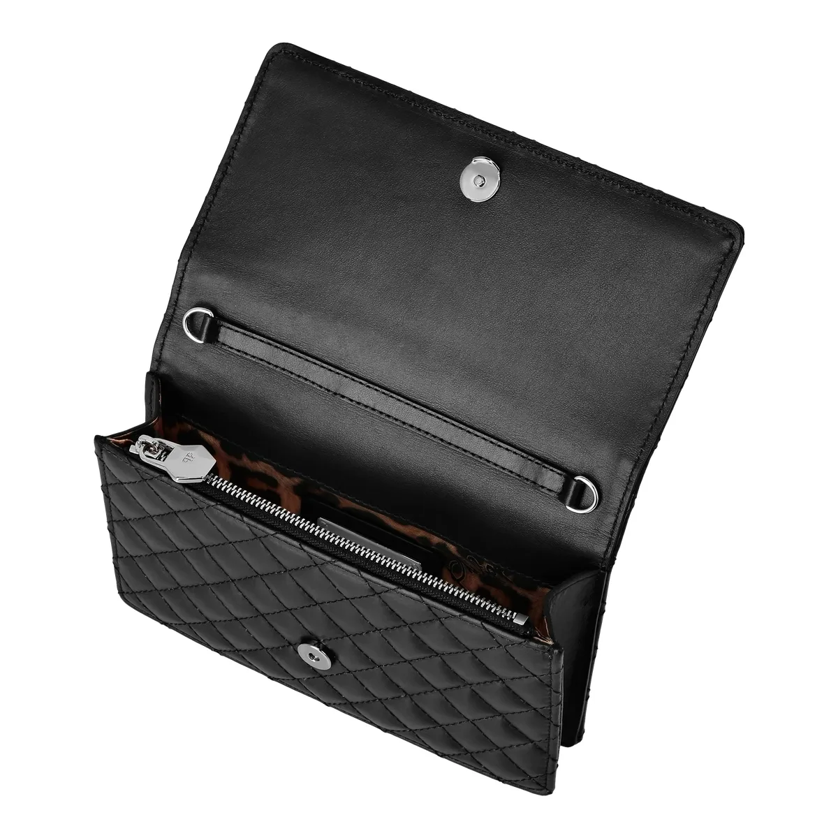 Diamantgesteppte Crossbody aus Leder
