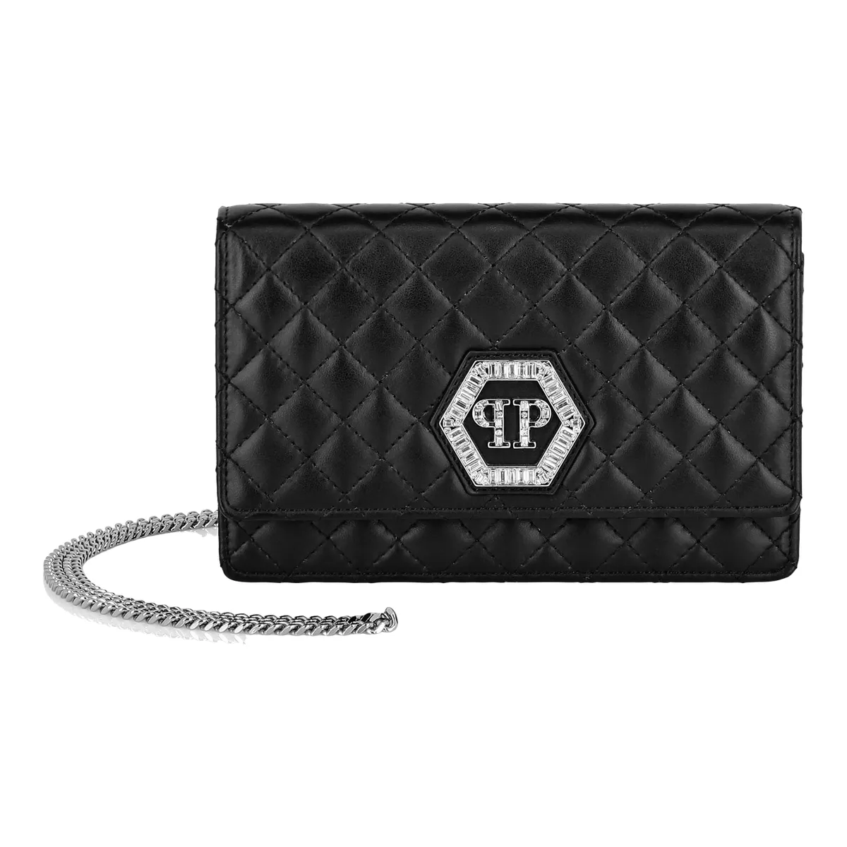 Diamantgesteppte Crossbody aus Leder