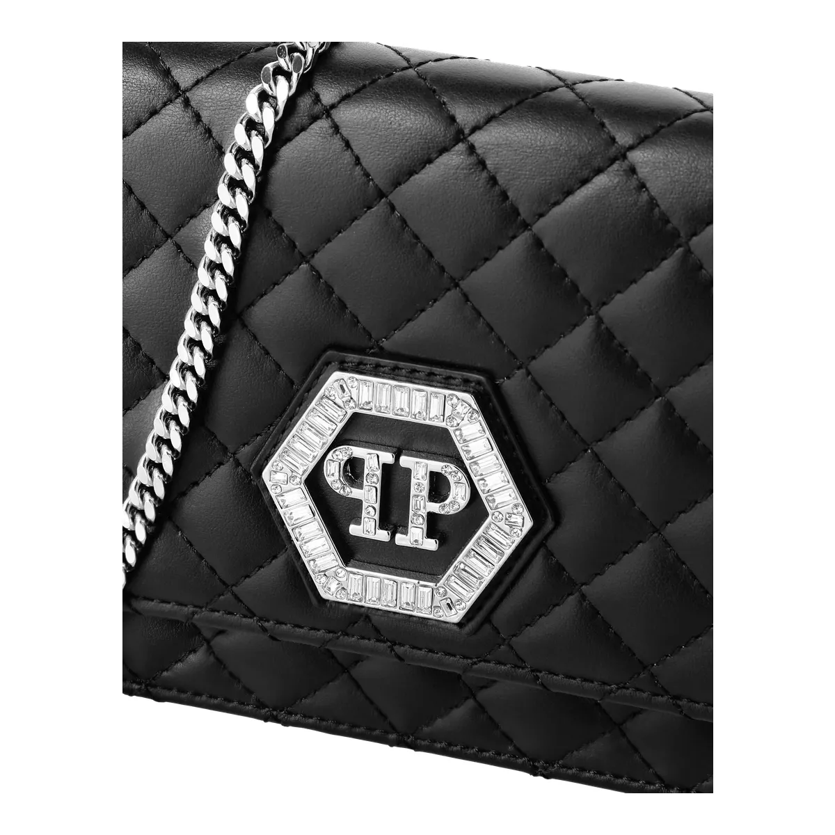 Diamantgesteppte Crossbody aus Leder