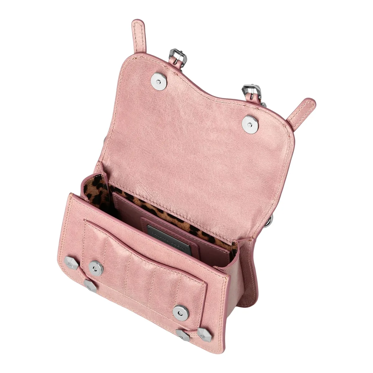Gesteppte Leder Handtasche mit Henkel