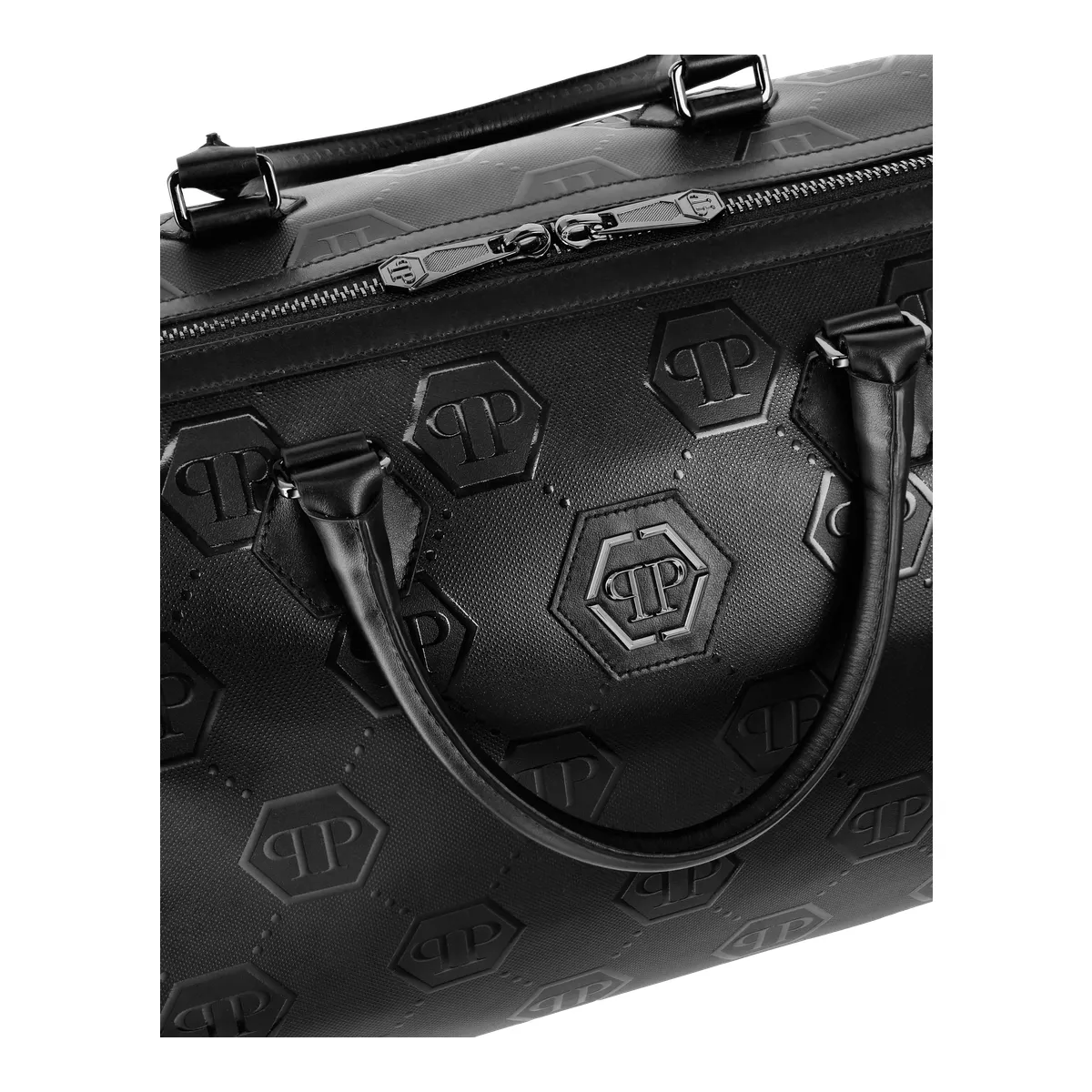 Weekender Reisetasche aus Leder mit Monogramm