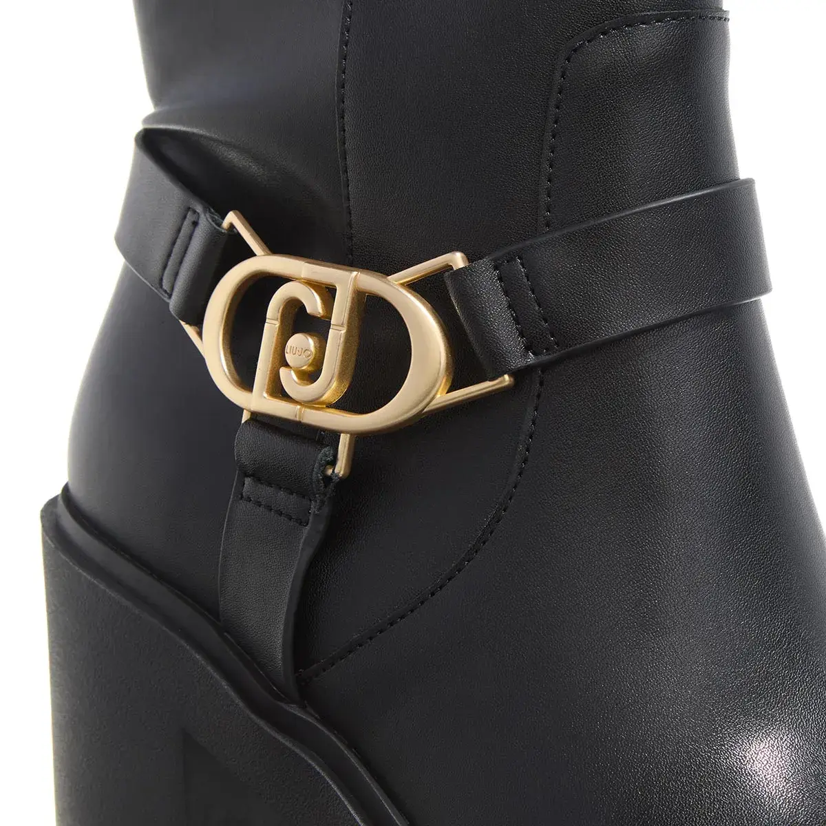 Kniehohe Stiefel mit Blockabsatz