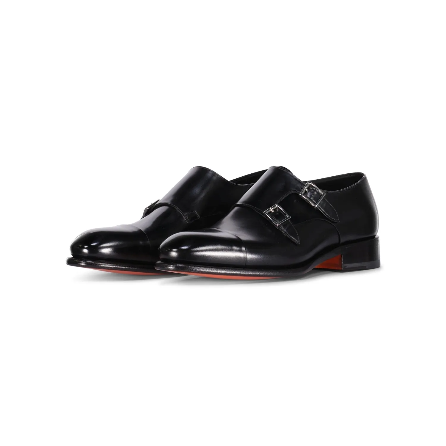 Doppel-Monk-Leder Halbschuhe