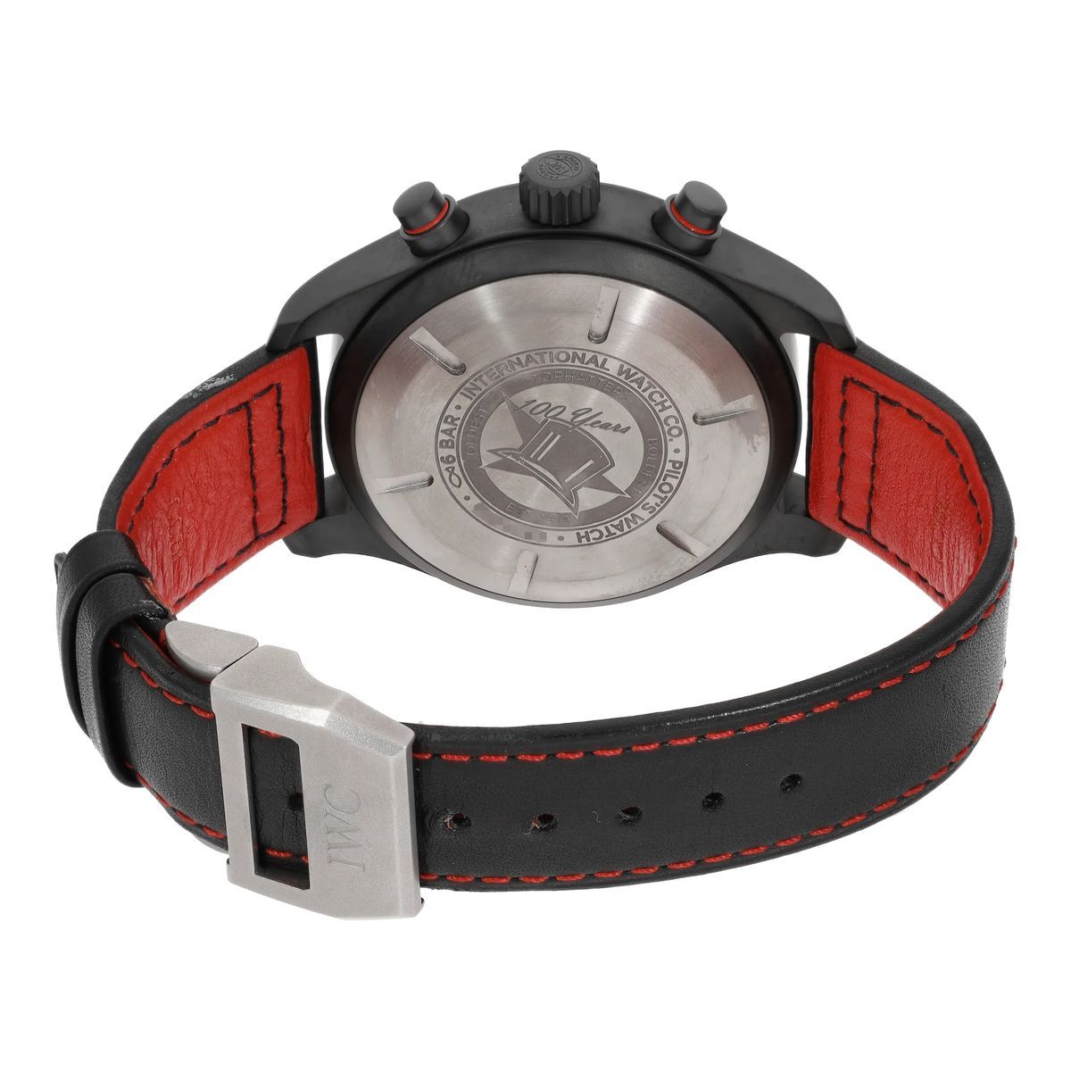 Schwarze Pilot Chronograph Uhr