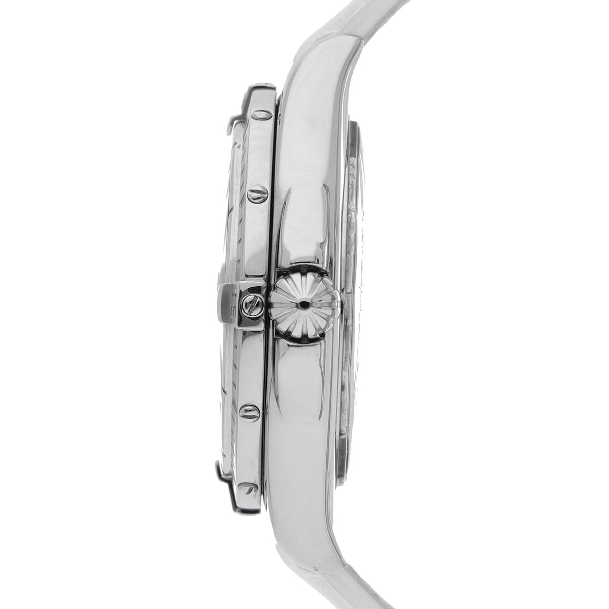 Silberne Breitling Windrider Perlmutt Uhr