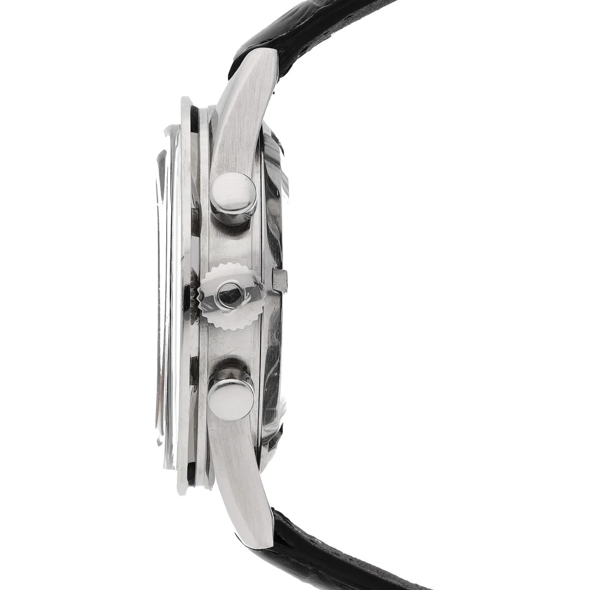 Chronograph Uhr mit schwarzem Zifferblatt