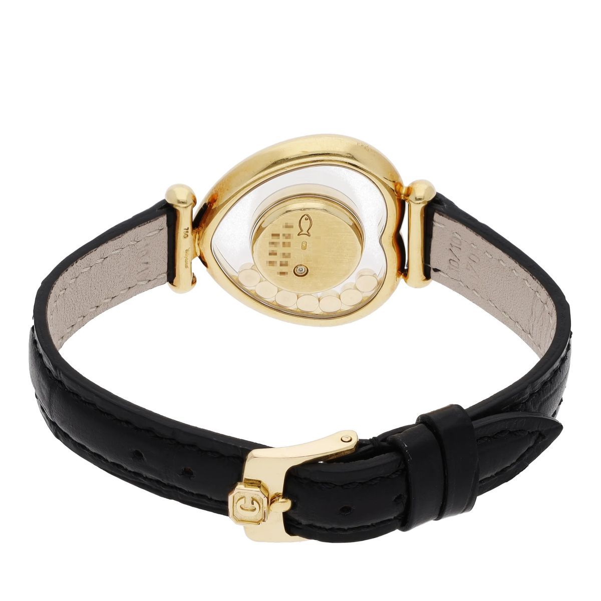 Elegante goldene Herz-Diamant-Uhr