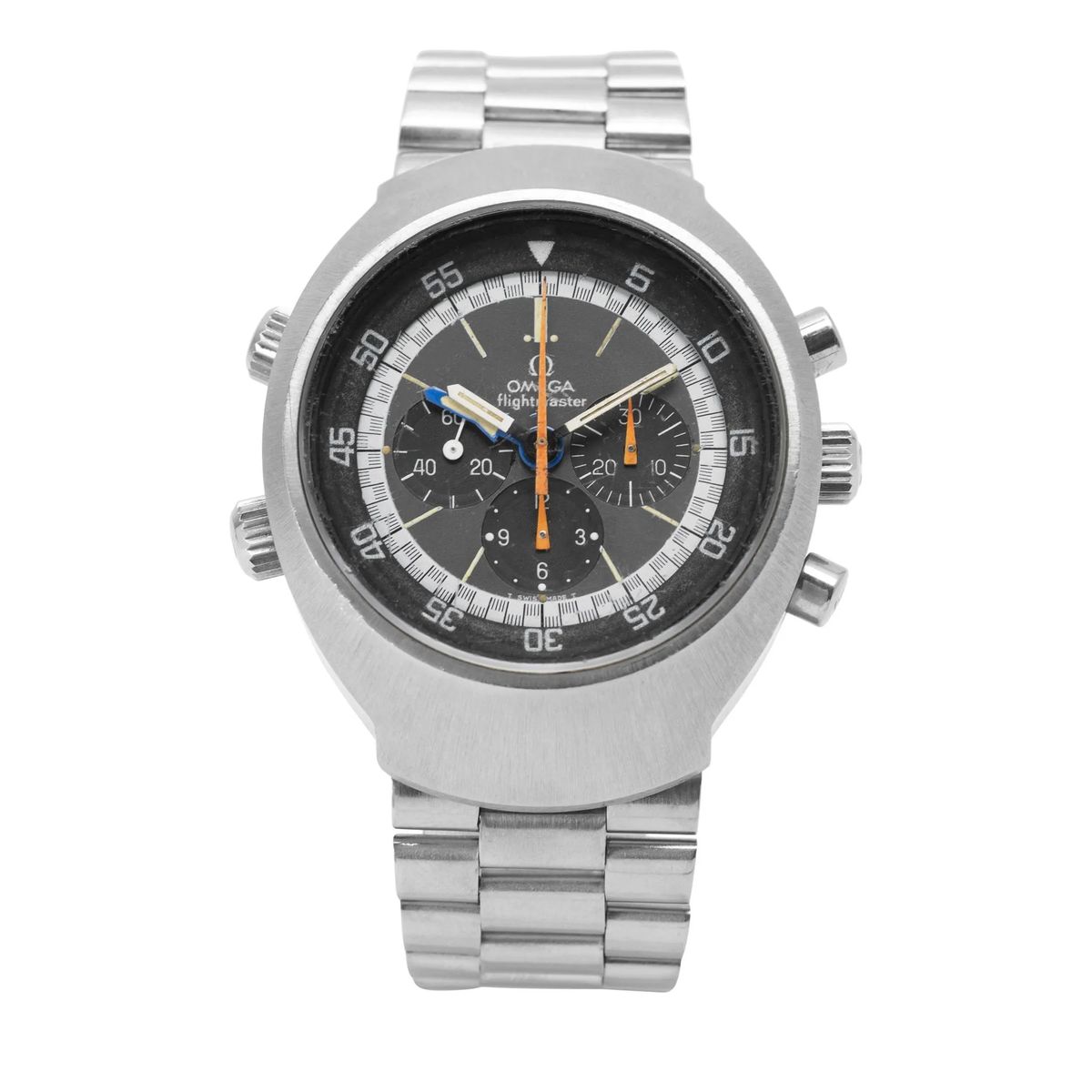 Vintage Flightmaster Chronograph Edelstahluhr