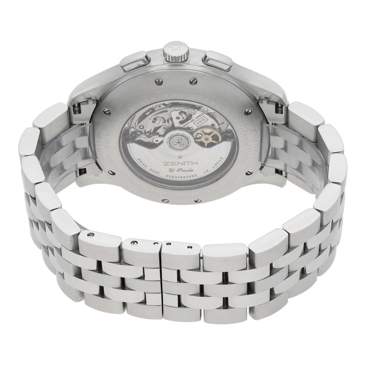 El Primero Chronograph Silber Zifferblatt Uhr