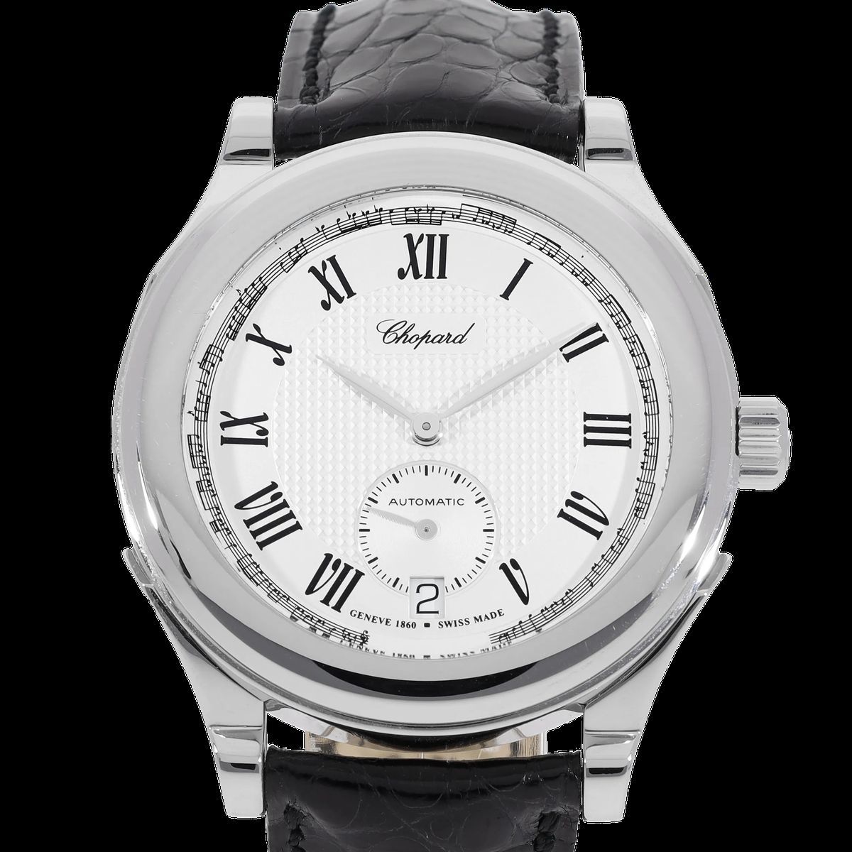 Elegante silberfarbene Armbanduhr