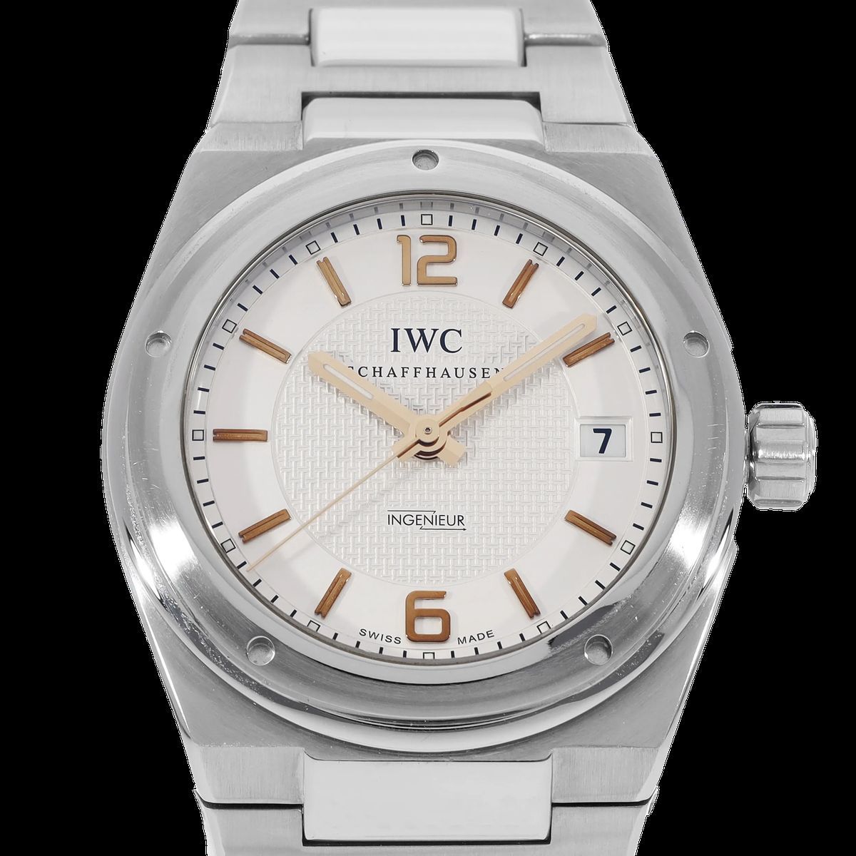 IWC Ingenieur Automatikuhr Silbernes Zifferblatt