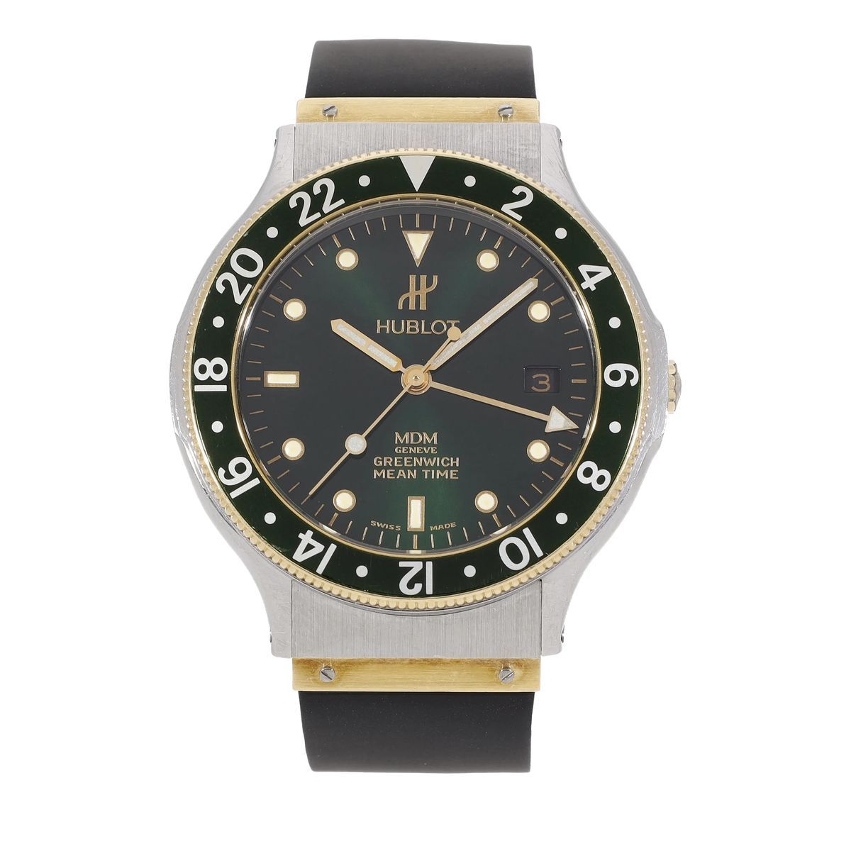 MDM Geneve Grünes Zifferblatt Unisex-Uhr
