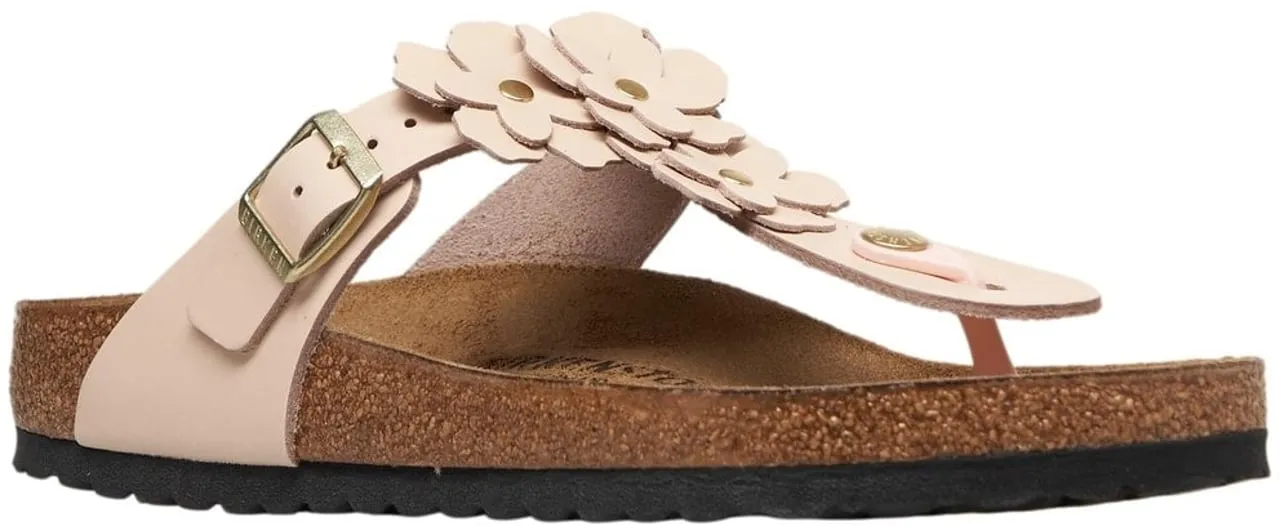 Zehentrenner Sandalen mit Blumenapplikation