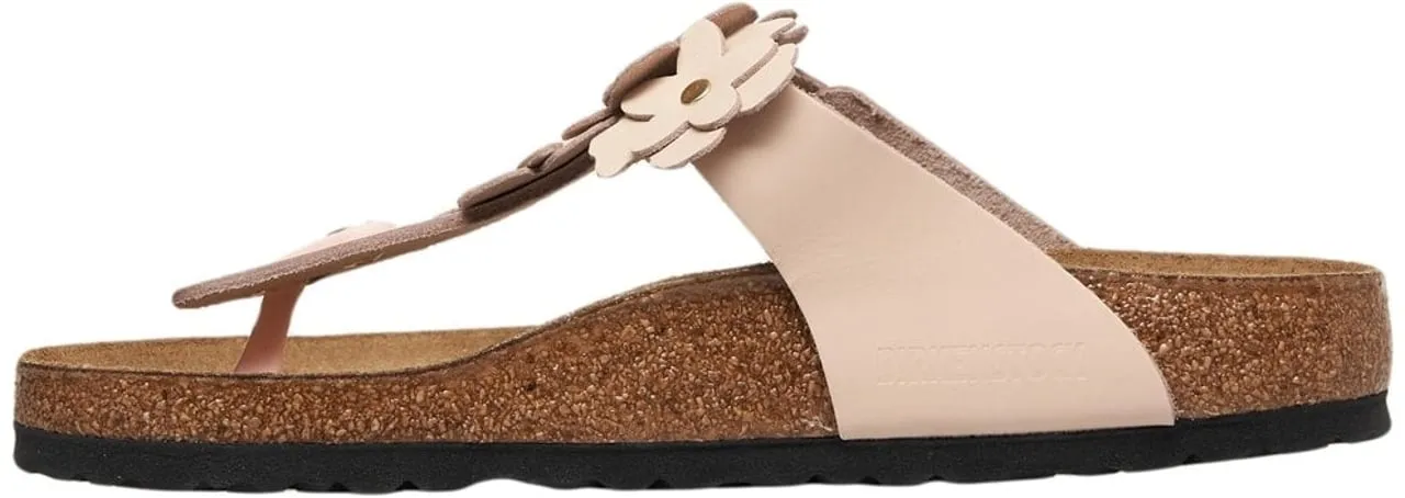 Zehentrenner Sandalen mit Blumenapplikation