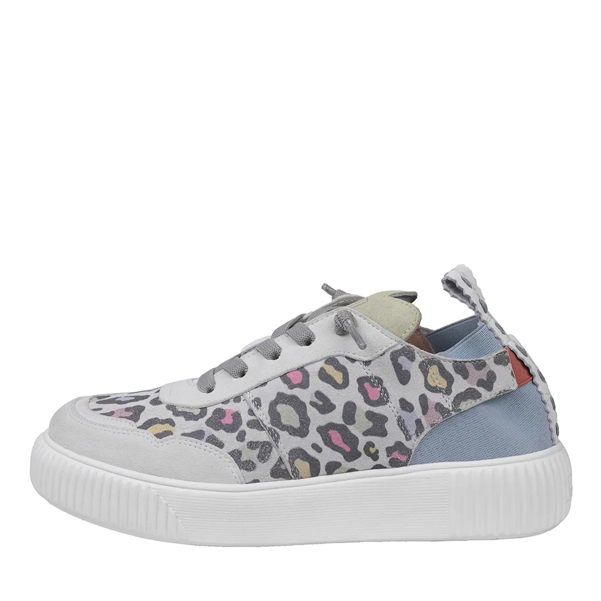 Leopardenmuster Low-Top Mode Sneaker