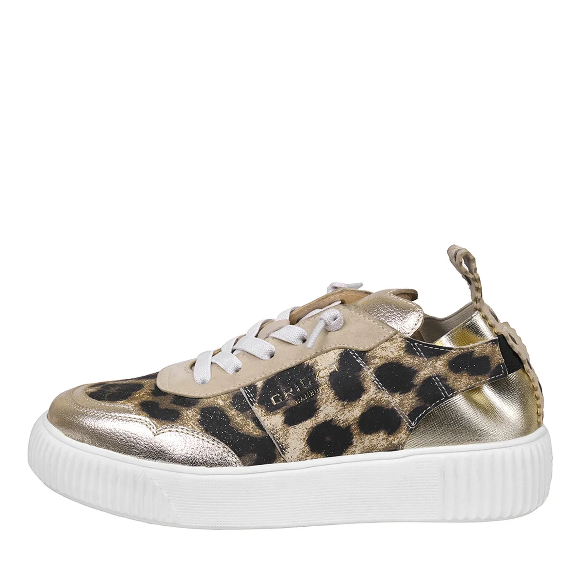 Low-Top Sneaker mit Leopardenmuster