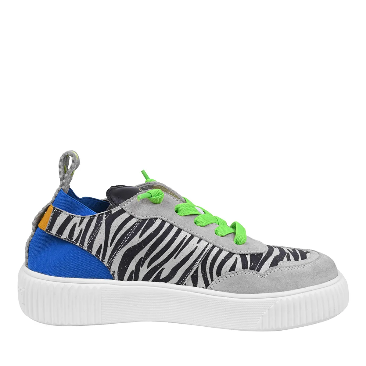 Low-Top Sneaker mit Zebraprint
