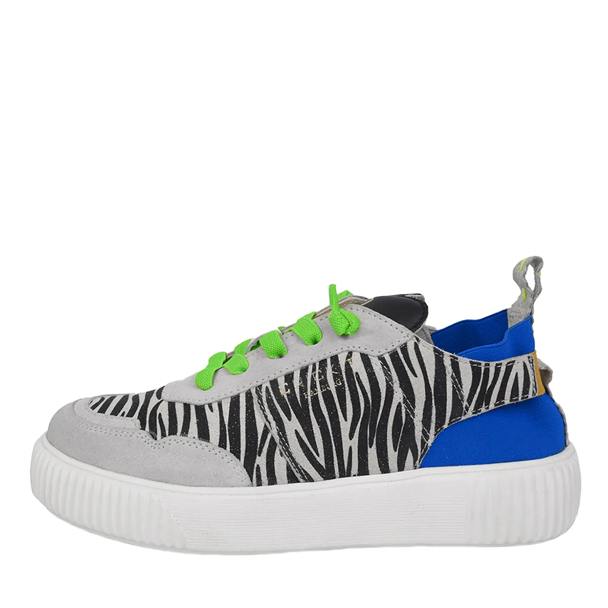 Low-Top Sneaker mit Zebraprint