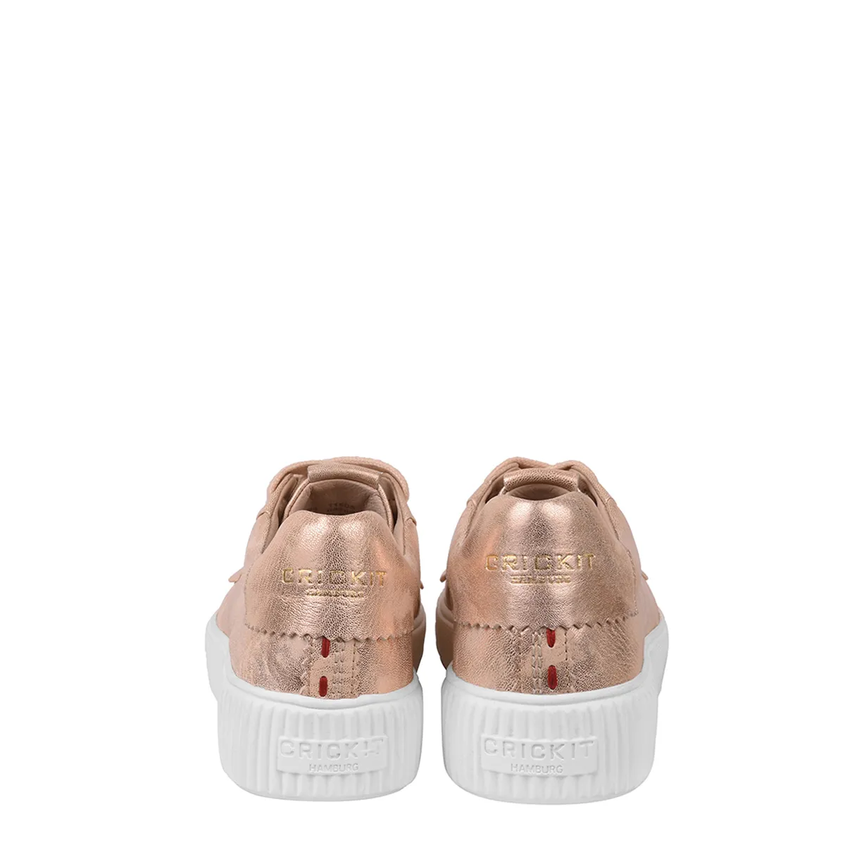 Metallic Leder Low-Top Sneaker