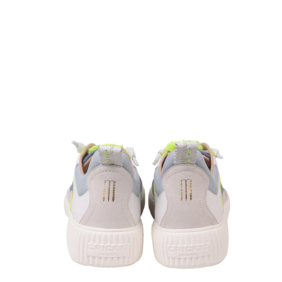 Low-Top Sneaker aus Denim-Mix