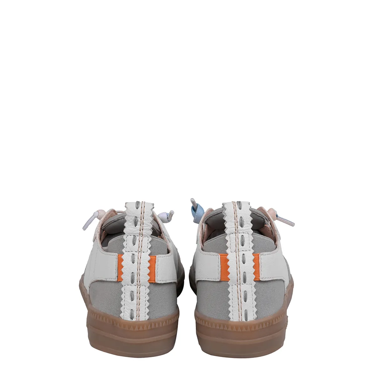 Lässige zweifarbige Low-Top-Sneakers
