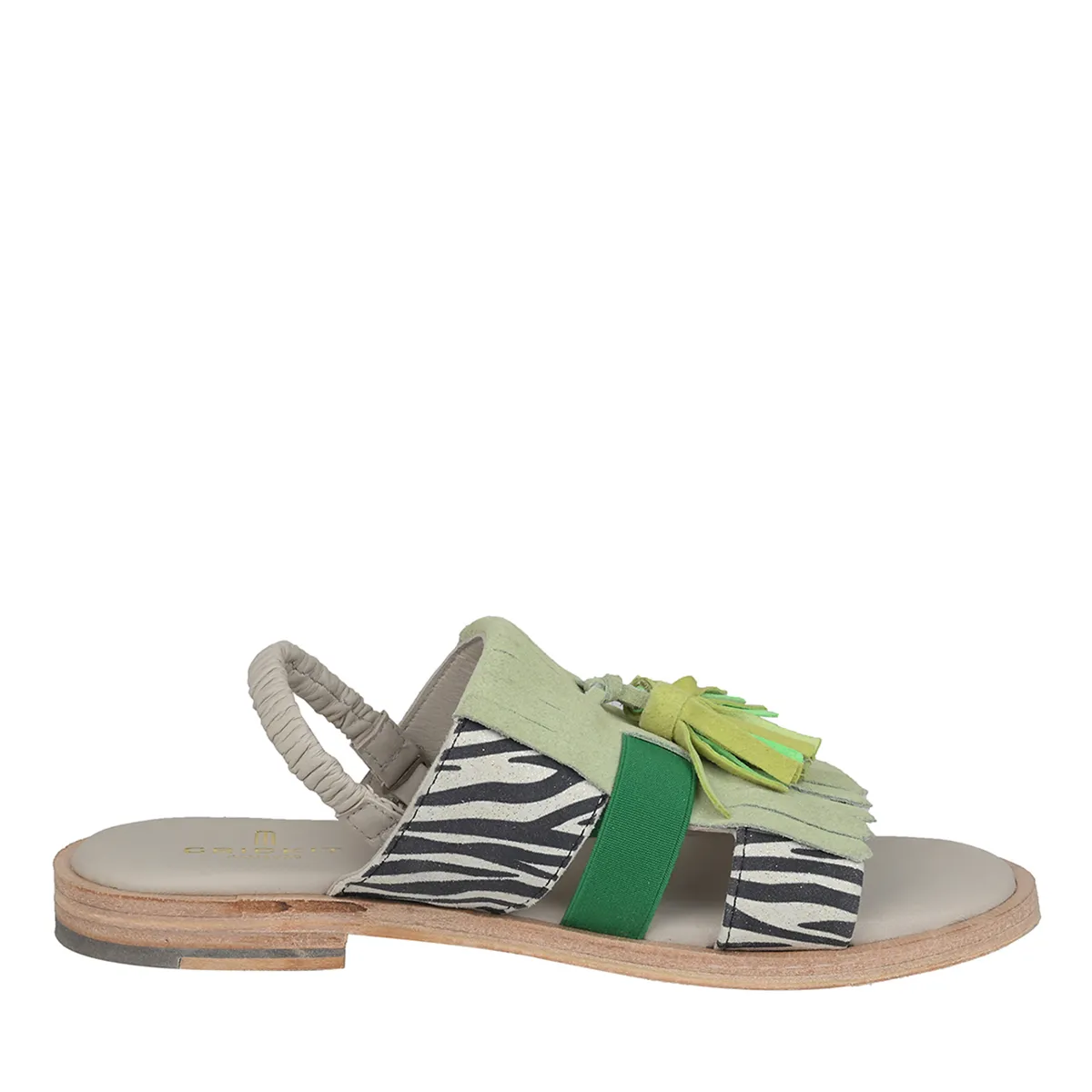 Sandaletten mit Quasten und Slingback