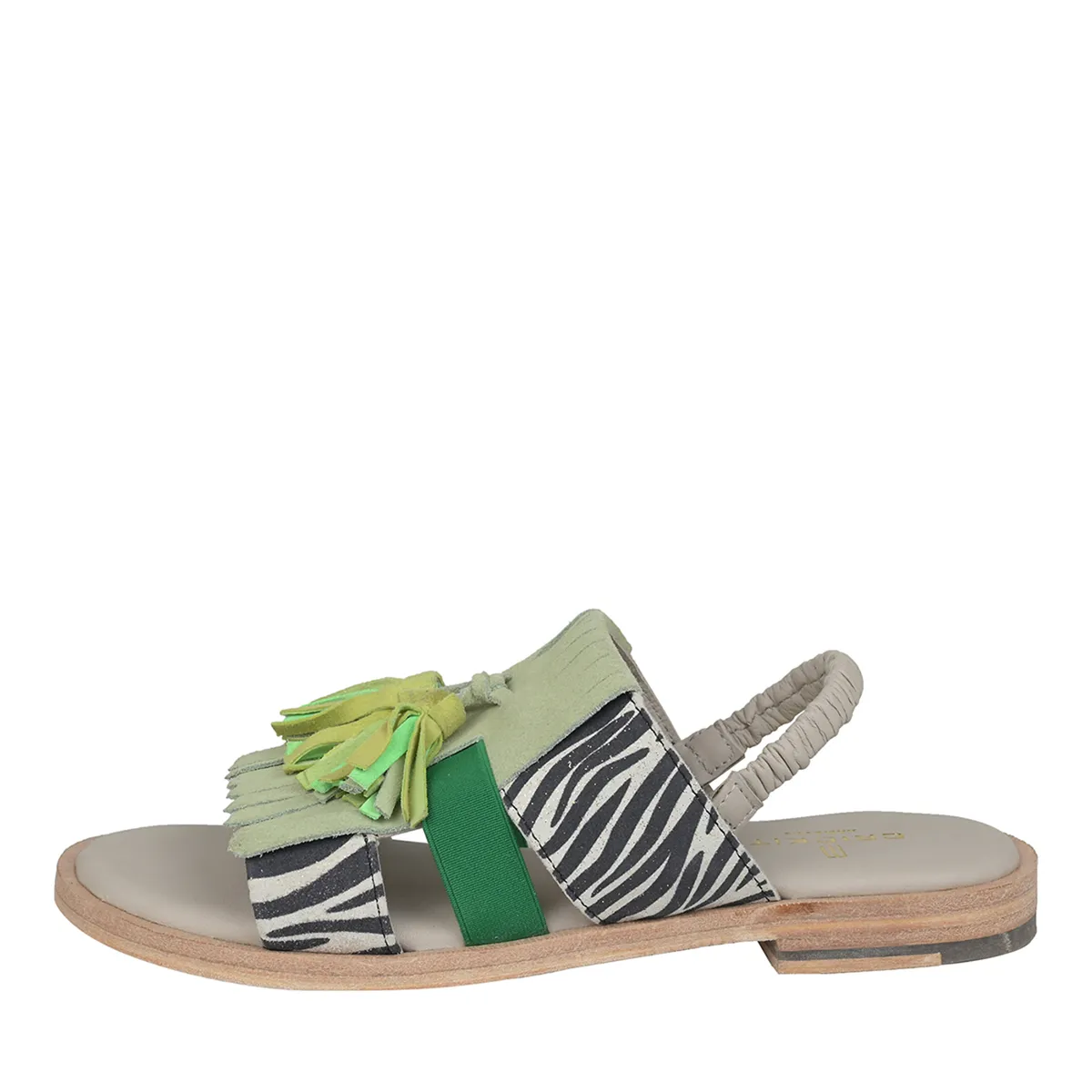 Sandaletten mit Quasten und Slingback