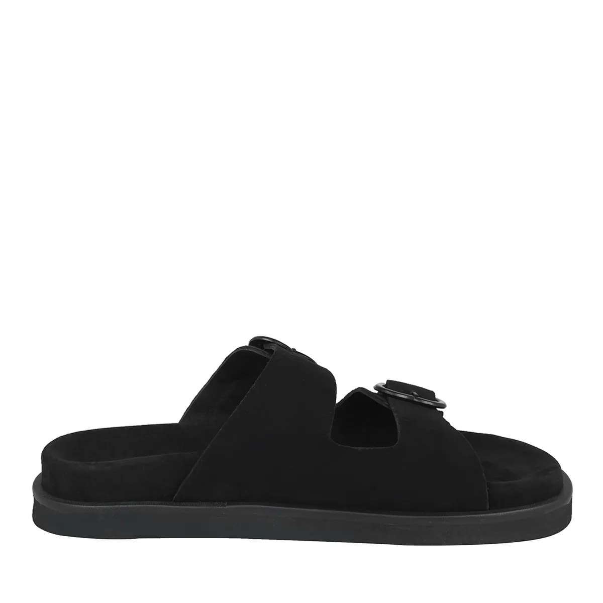 Sandalen mit Doppelriemen und Herzschnalle