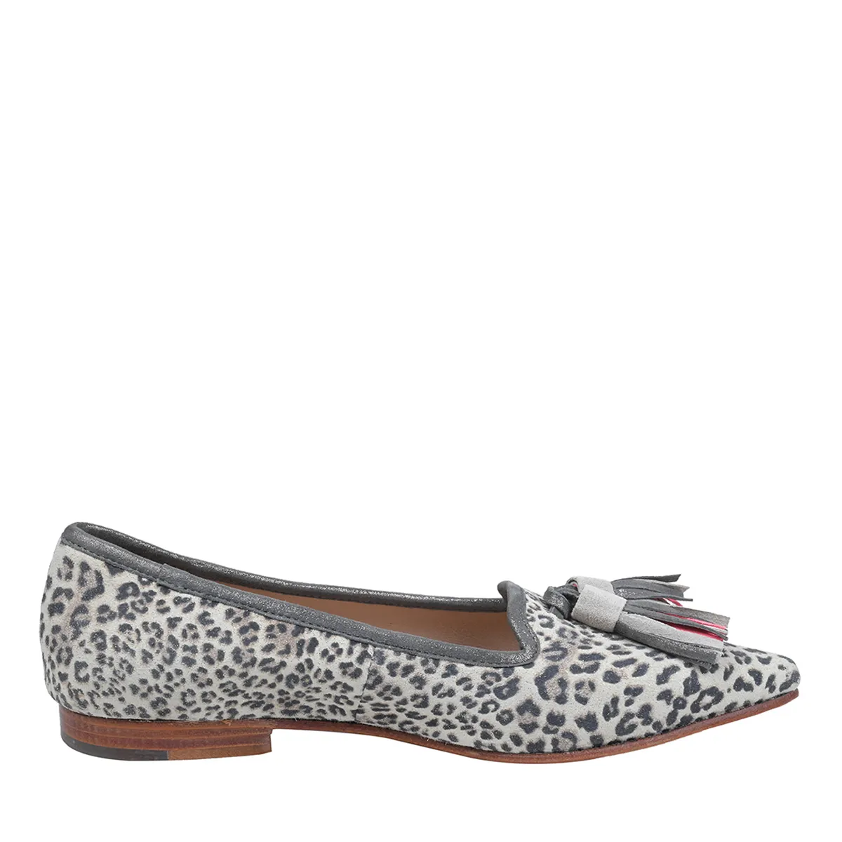 Ballerinas mit Leopardenmuster und Quaste