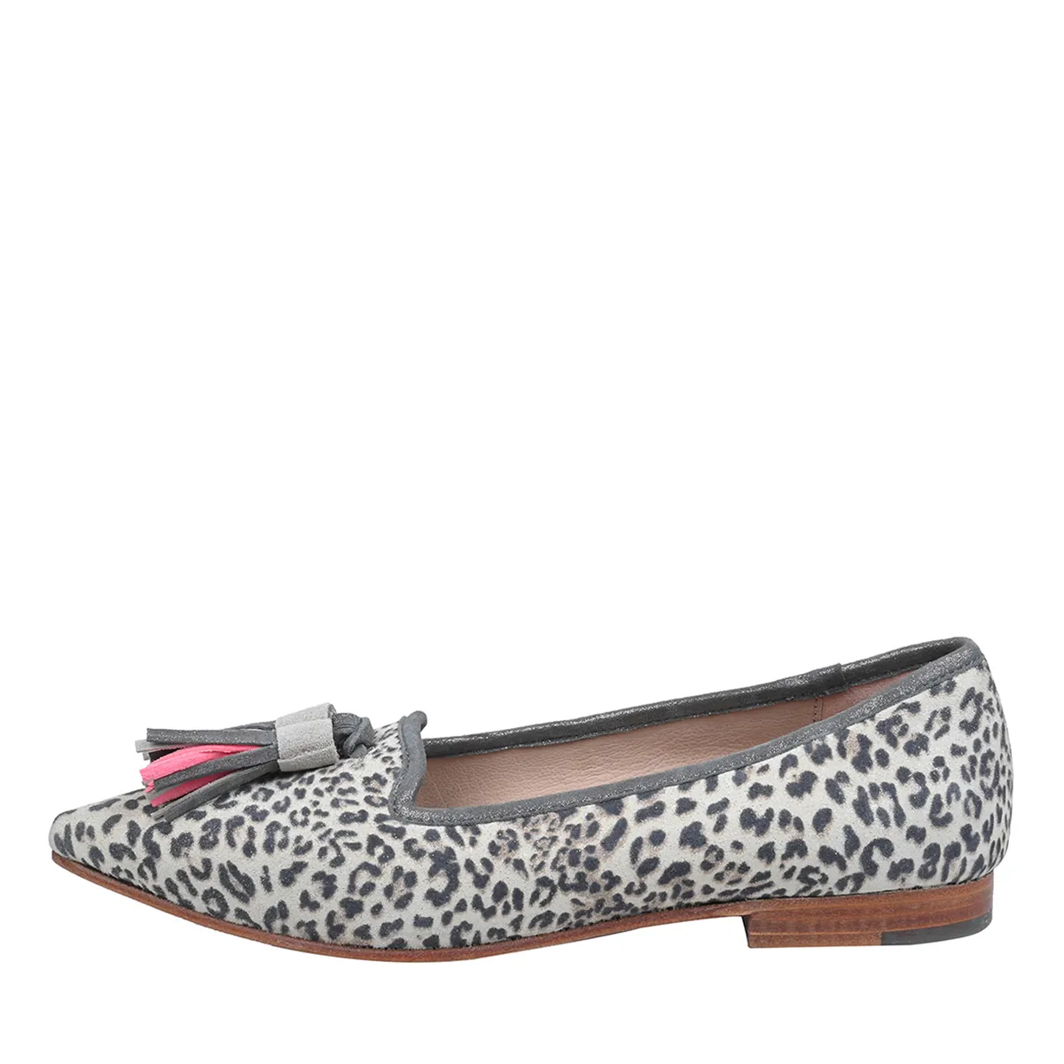 Ballerinas mit Leopardenmuster und Quaste