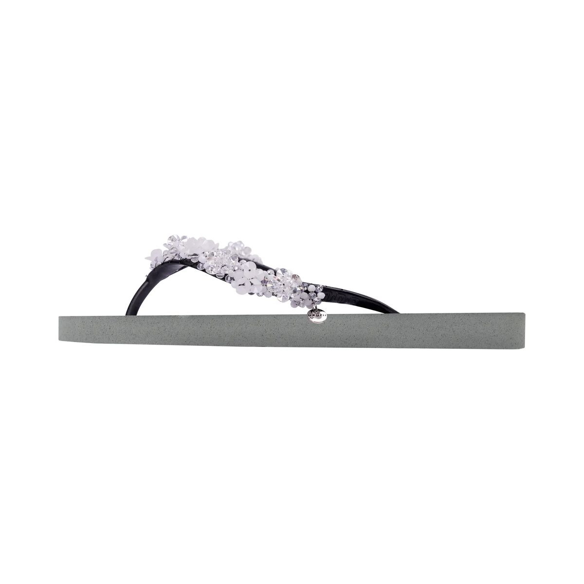 Zehentrenner mit Blumenschmuck