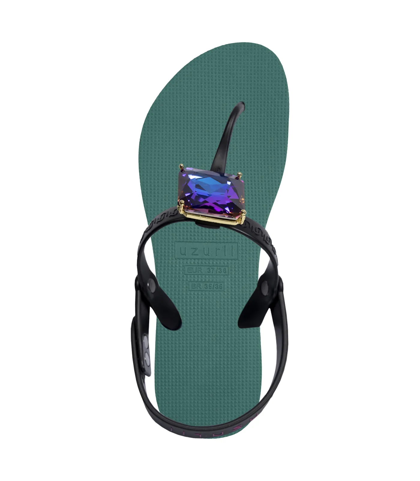 Elegante Zehentrenner Sandale mit Kristall