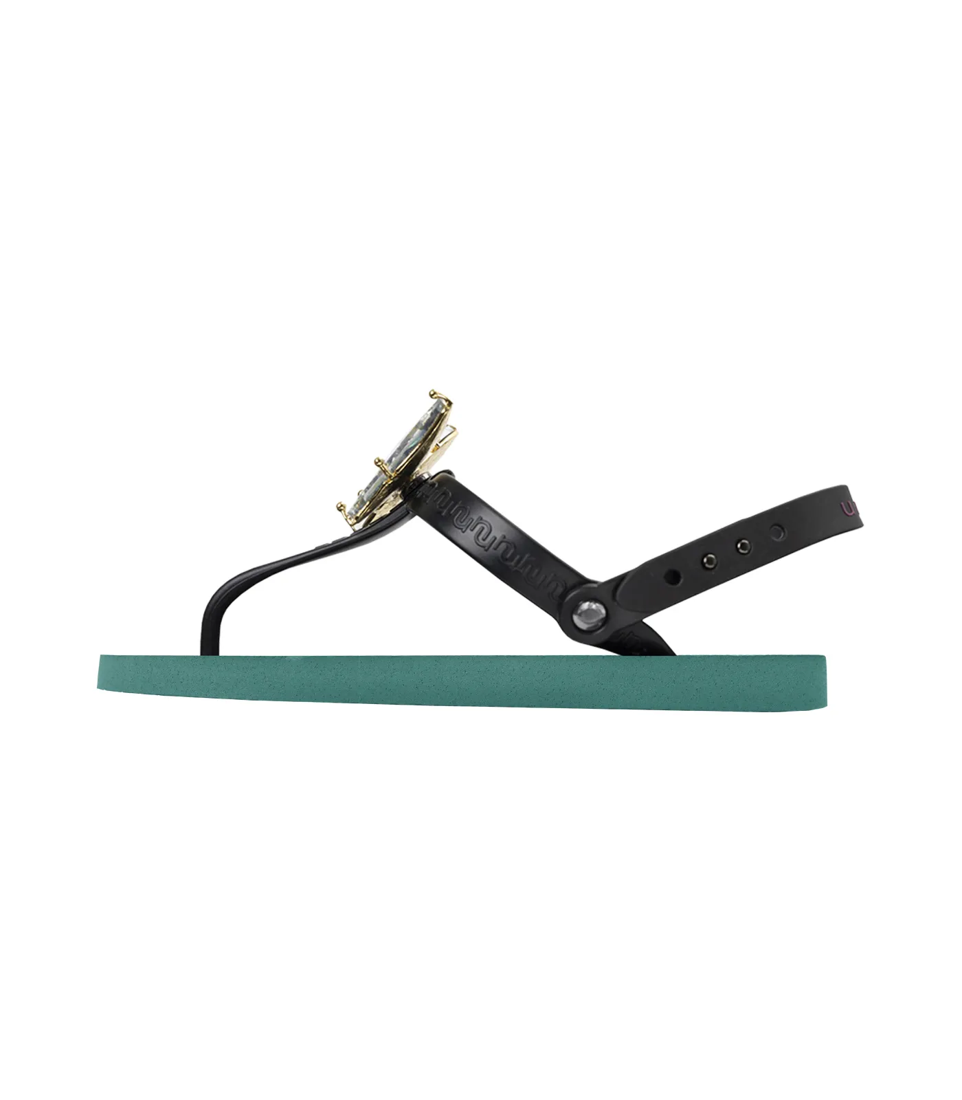Elegante Zehentrenner Sandale mit Kristall
