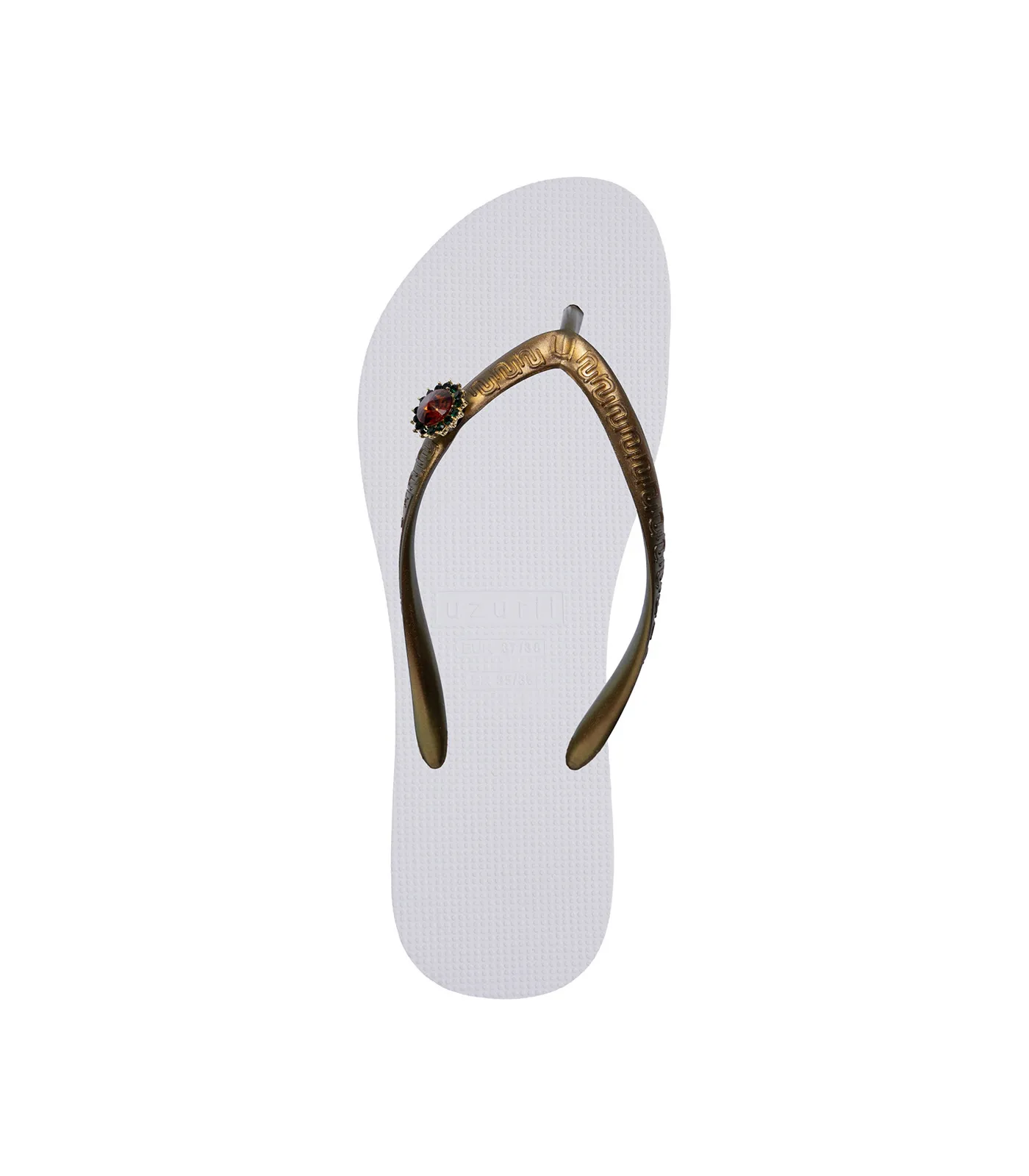 Verzierte Flip-Flops mit austauschbarem Stein