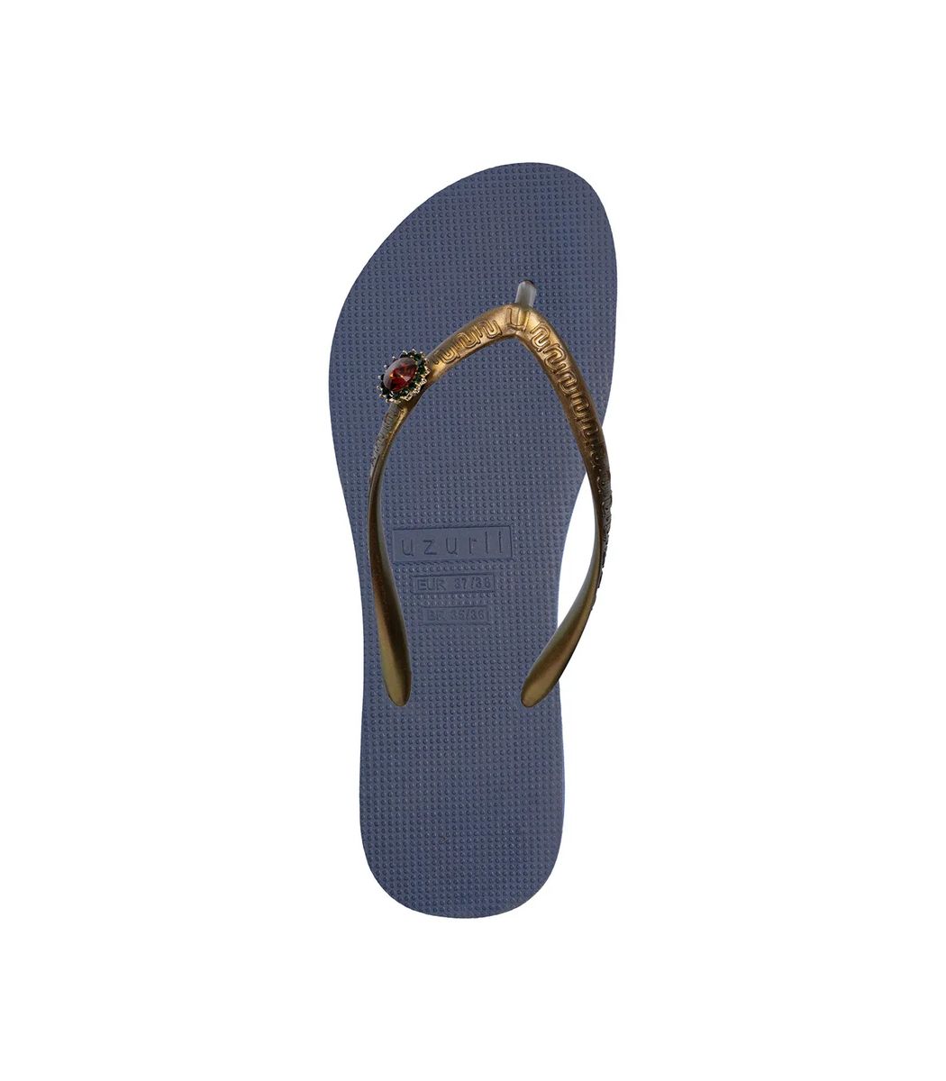 Elegante Zehentrenner mit Schmuckstein