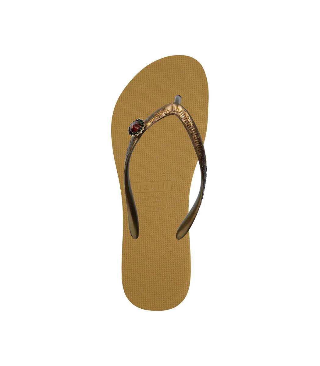 Verzierte Flip-Flops mit austauschbarem Detail