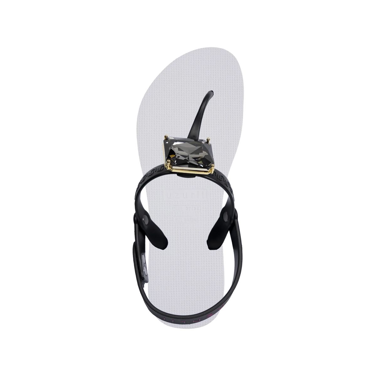Elegante Zehentrenner Sandale mit Schmuckstein