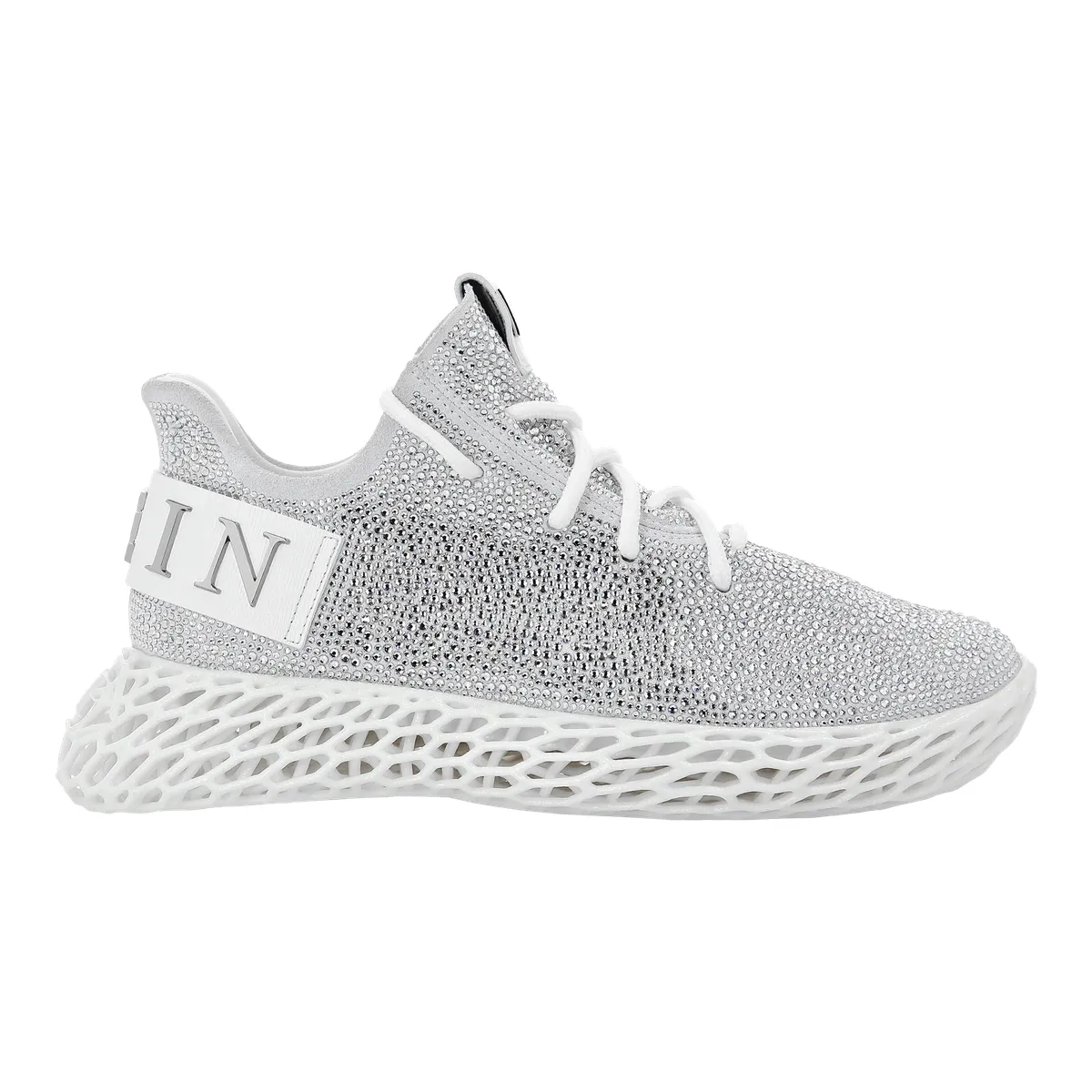 Skelett-Runner Sneaker mit Strasssteinen
