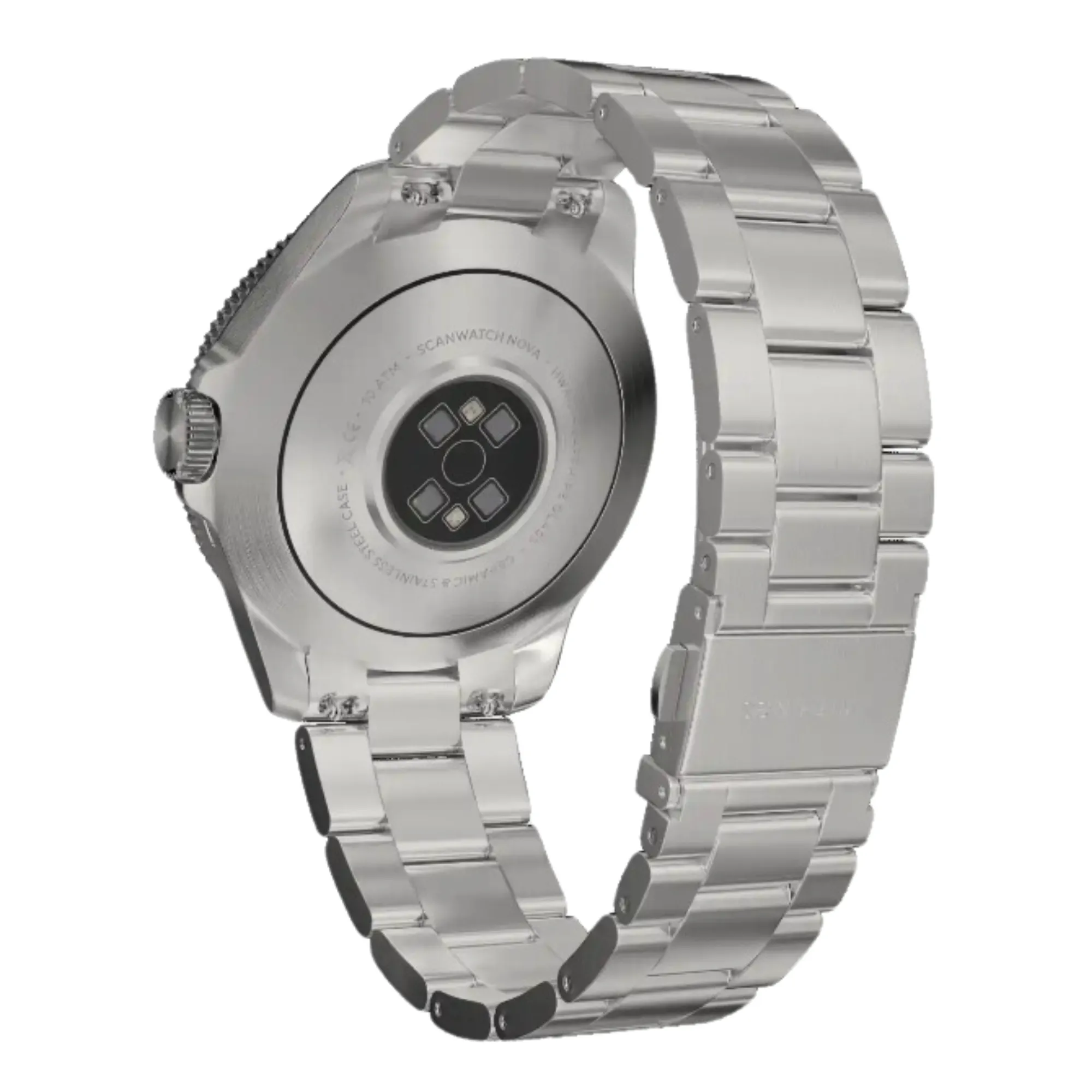 Hybride Smartwatch mit blauem Zifferblatt