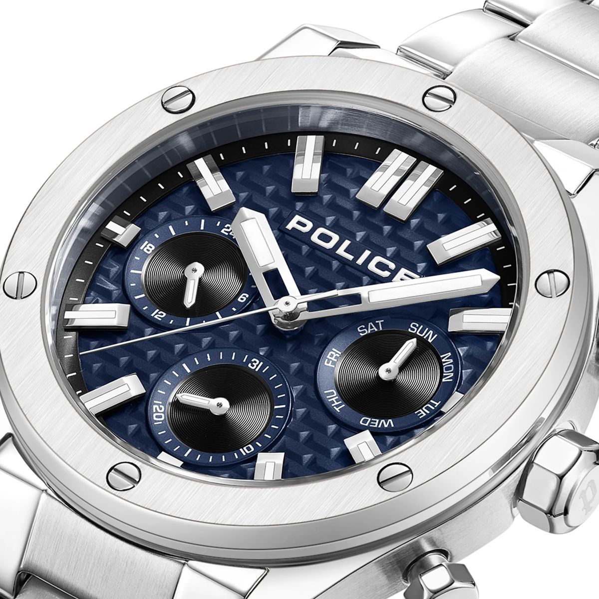 Police Polysh Edelstahl-Uhr