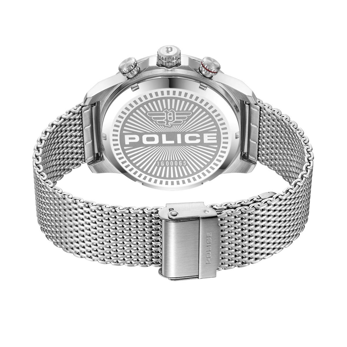 Police Rotocrom Edelstahl Quarzuhr