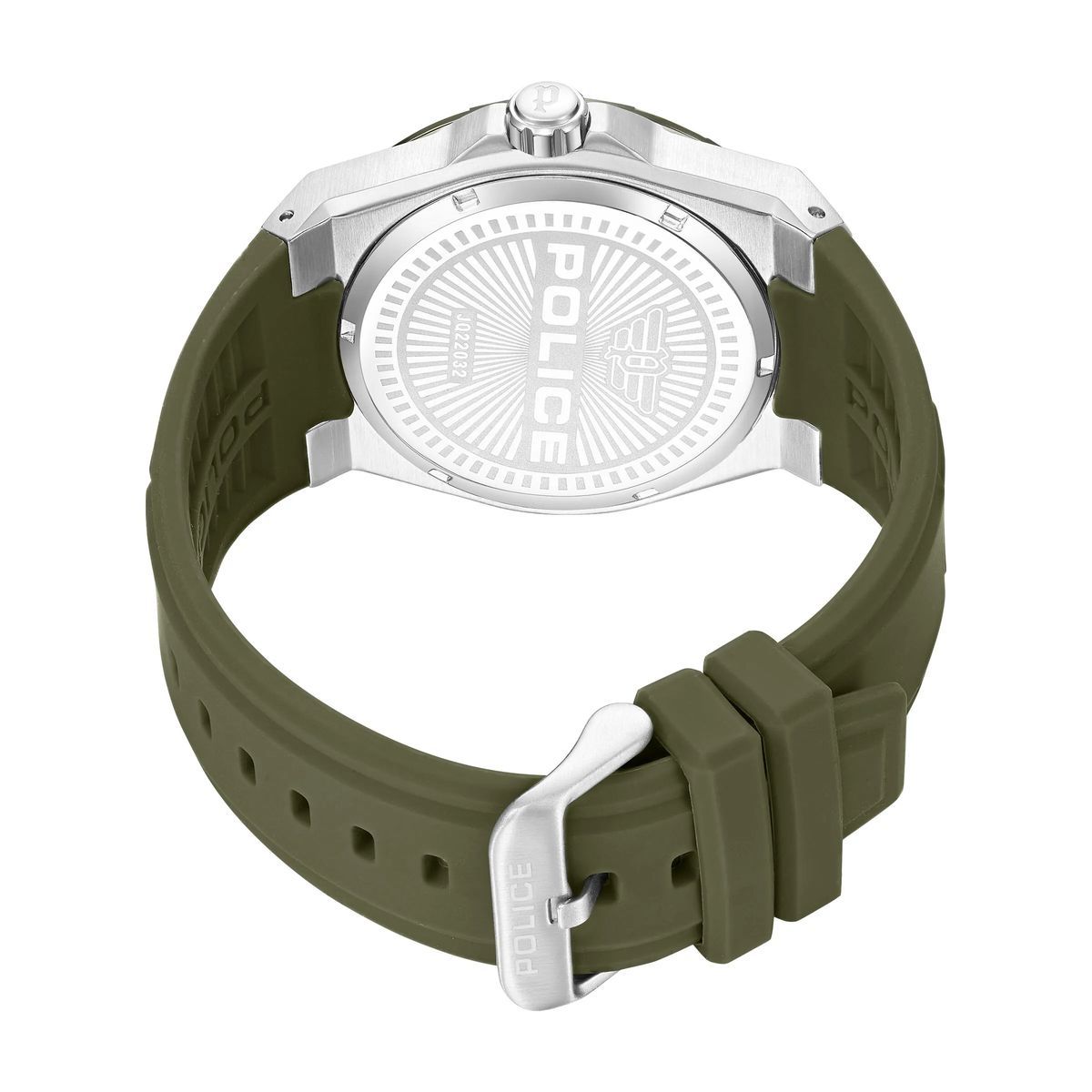 Multifunktionsuhr mit olivgrünem Armband