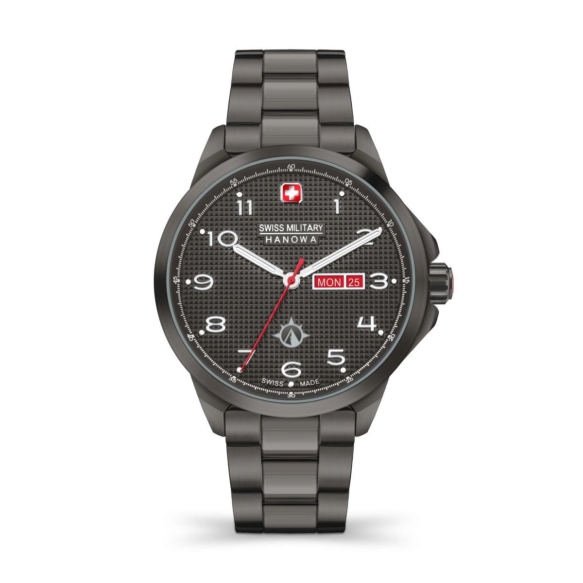 Schwarze Swiss Military Quarzuhr