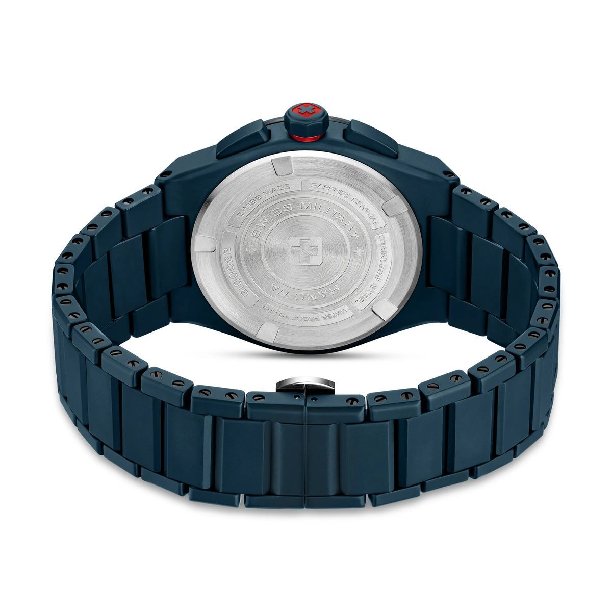 Blaue Keramik Chronograph Uhr