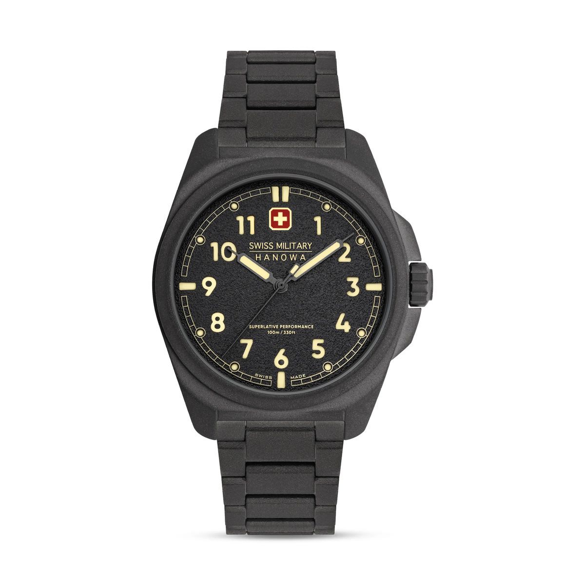 Schwarze Militärische Feld Uhr Unisex